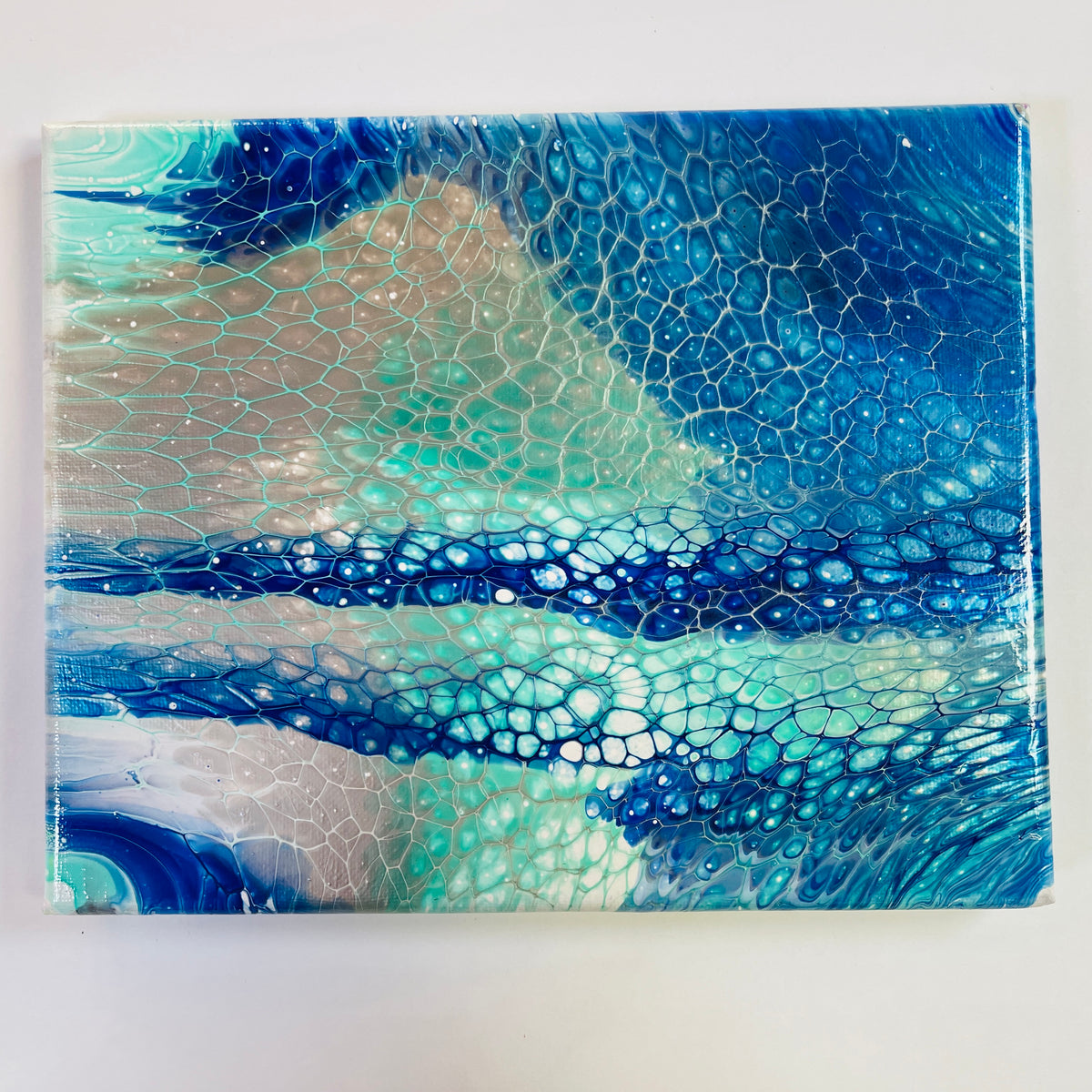 Acrylic pour authentic painting